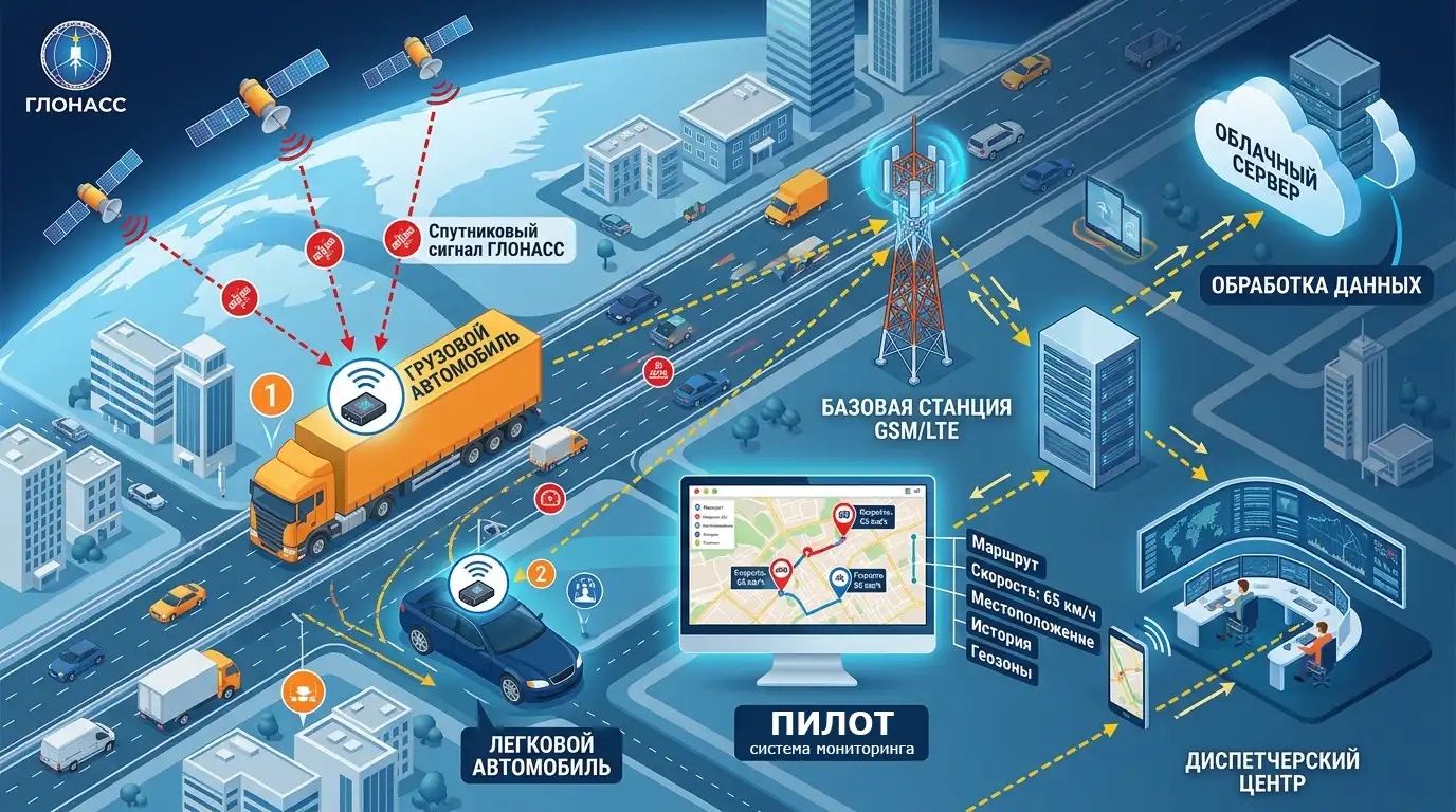 Мониторинг транспорта Глонасс